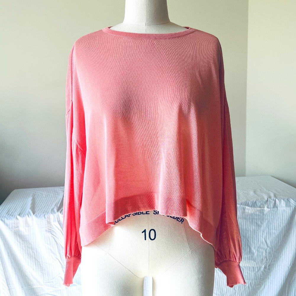 Long Sleeve Scoop Neck Knit Top (Simple Unique)